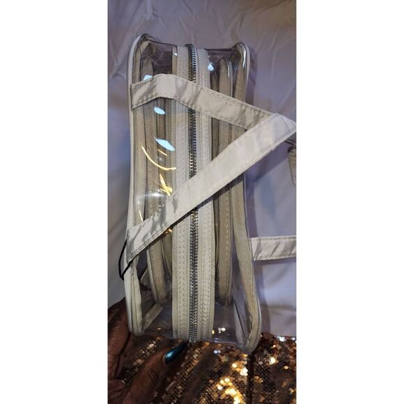 Aimee Kestenberg Vanilla w Silver Nesting Travel Bags - Picture 1 of 6